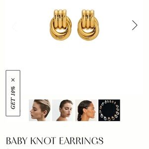 Heaven mayhem baby knot earrings